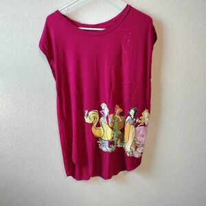 Walt Disney World Disney Princess Pink T-Shirt Sz L